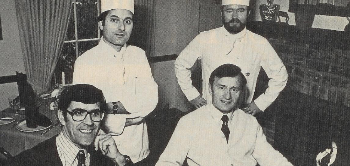 The chef and opening crew at La Grotta, a classic Atlanta restaurant