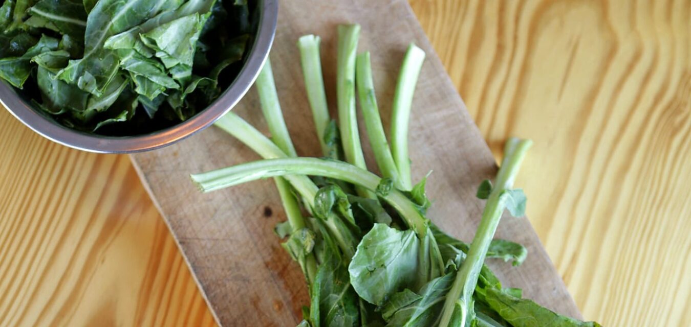 Collards stock image correct sizing
