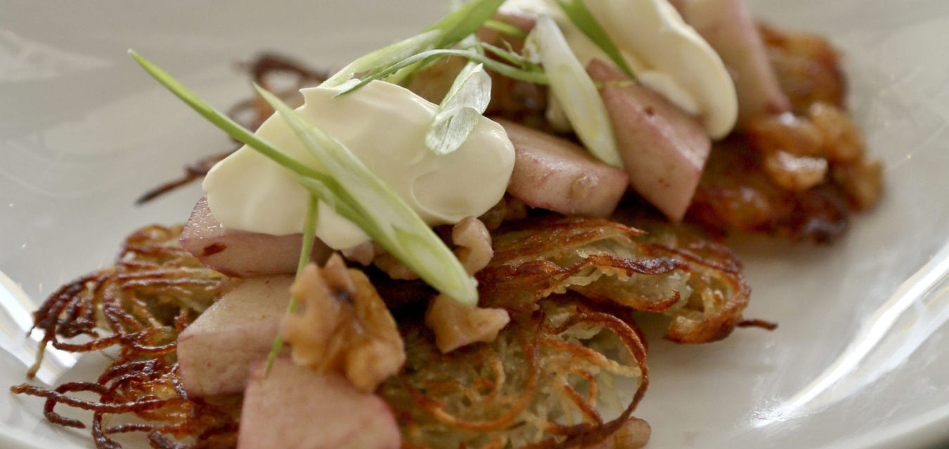Latkes with Charoset