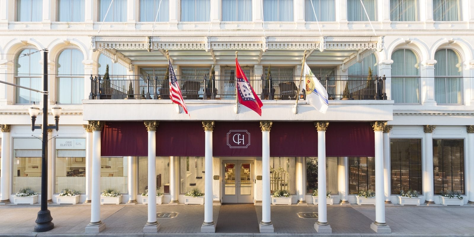 Image of the exterior of the Capital Hotel in Little Rock