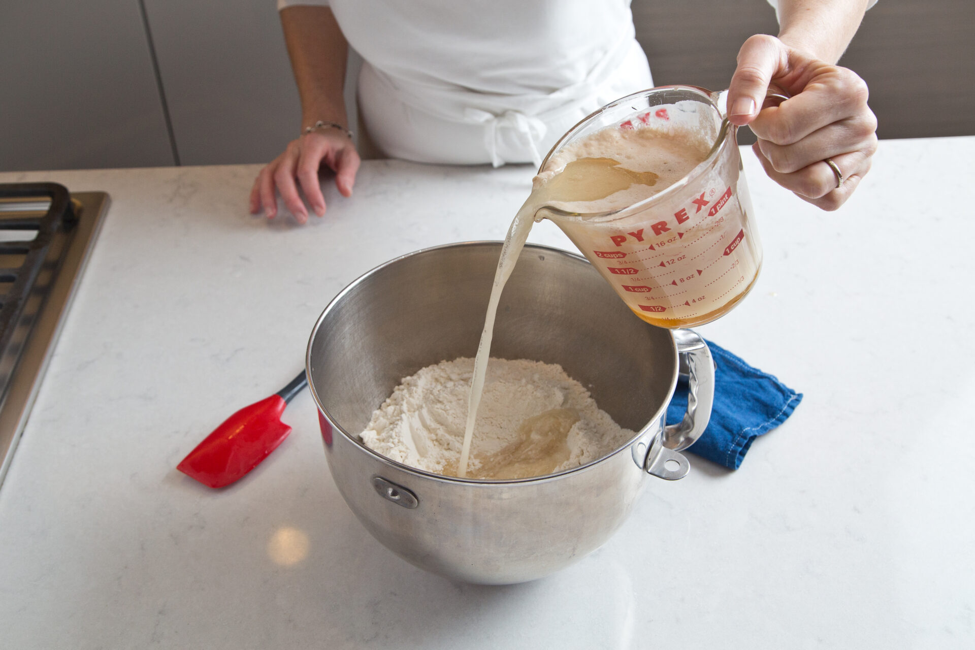 Challah Step 1: Blooming the yeast