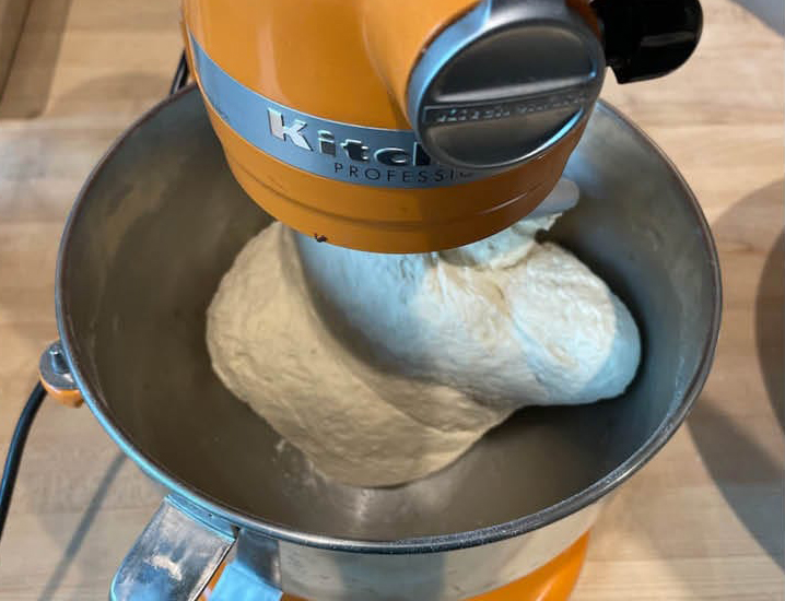 Kithenaid Mixing Laffa dough