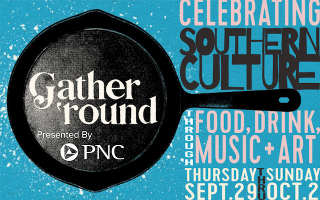 Signage for Gather 'Round 2022, Sept. 29 through October 2, 2022