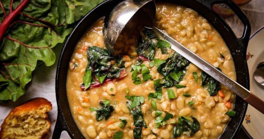 A pot of beans and greens soup is one of TLP's top fall soup recipes.