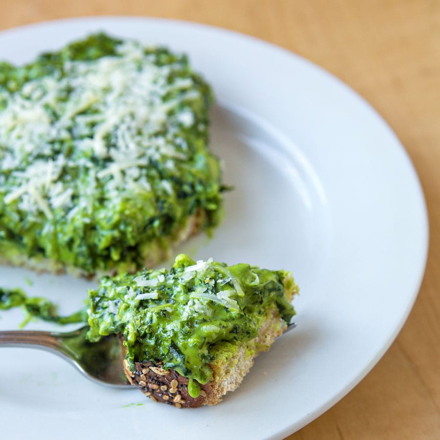 Creamed Spinach Recipe for Toast