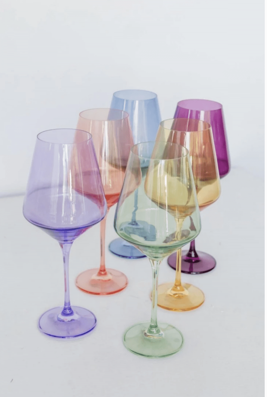 Estelle Colored Glass Estelle Hand-Blown Colored Rocks Glasses (Set of 2)