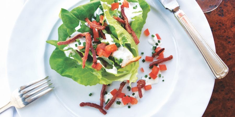 Kentucky Derby Food Idea: Wedge salad with benedictine dressing