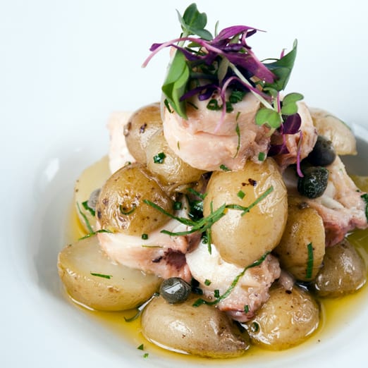 Mediterranean Octopus Fingerling Potatoes Herbs Olive Oil @ Scarpetts Fontainebleau