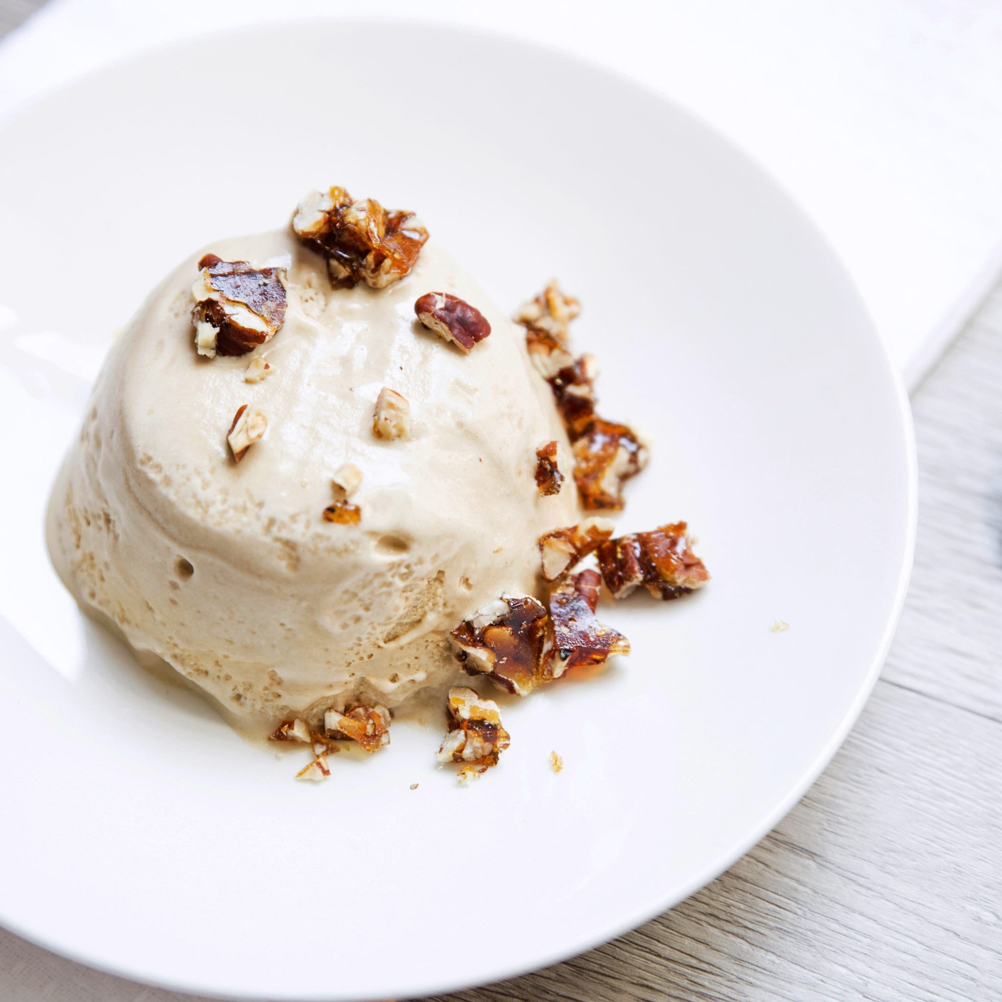 Coffee Semifreddo with Salted Pecan Croquant from The Local Palate Test Kitchen in Charleston