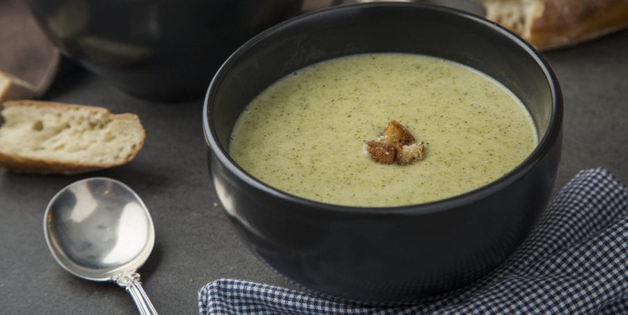 A bowl of homemade broccoli soup is one of TLP's top fall soup recipes.