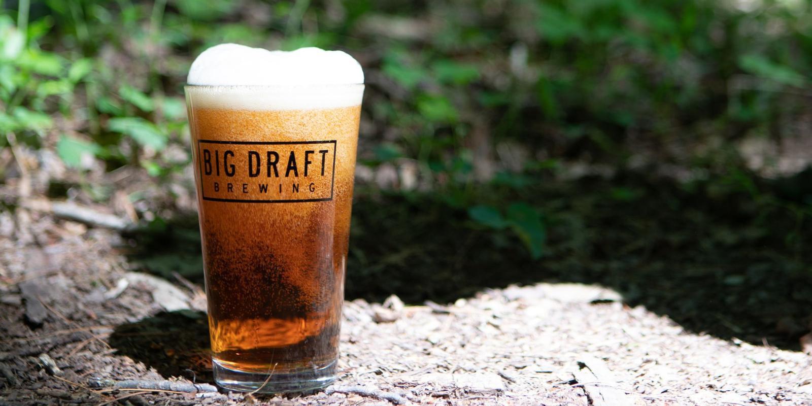 Pint of Big Draft Brewery Beer, perched on the rocky terrain around this new restaurant in West Virginia