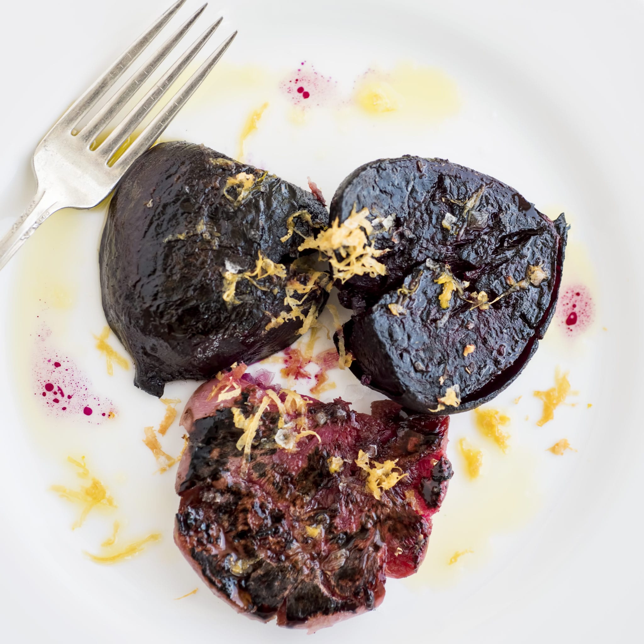 CHARRED BEETS, GRAPEFRUIT, AND OLIVE OIL