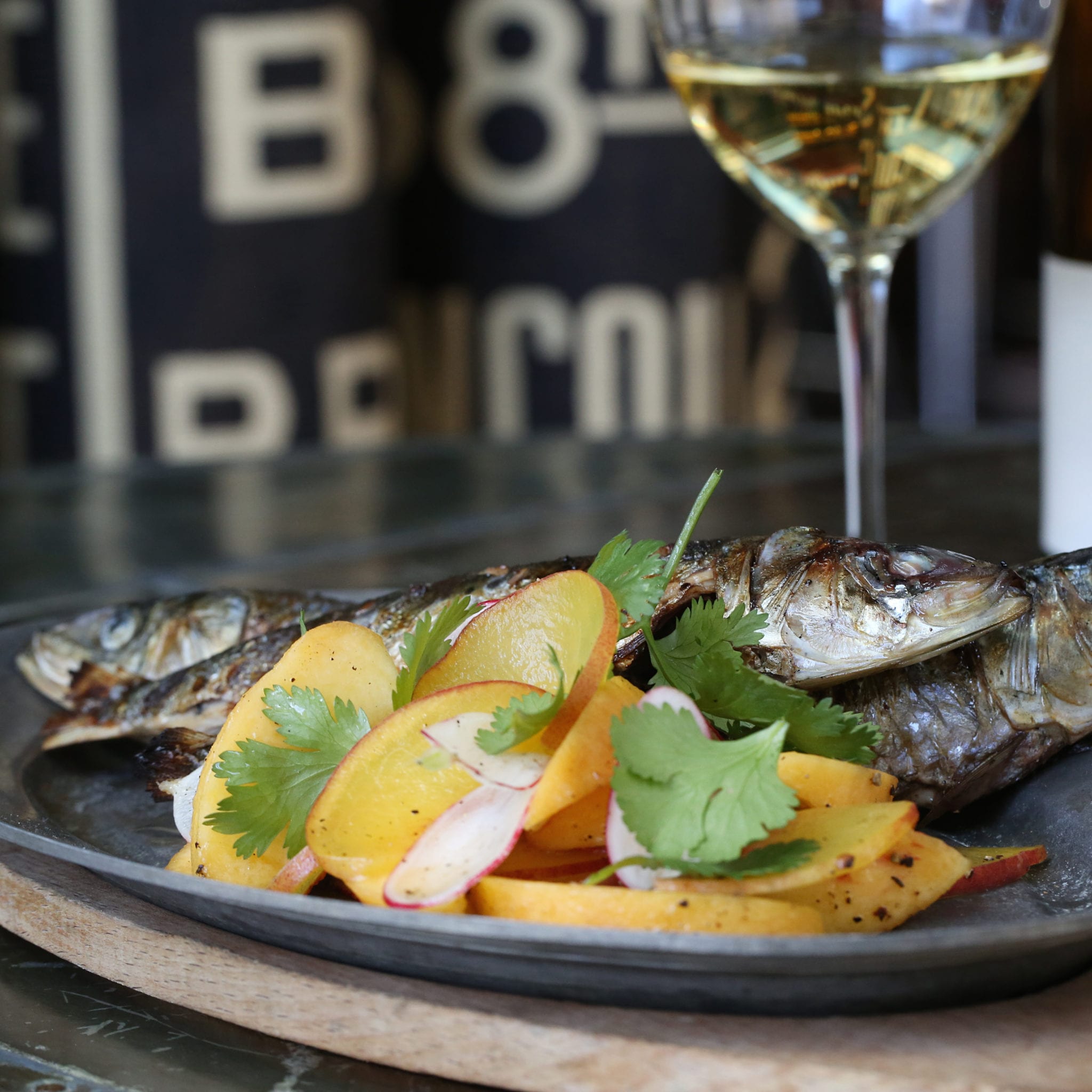 GRILLED-SARDINES-WITH-PICKLED-PEACH-SALAD