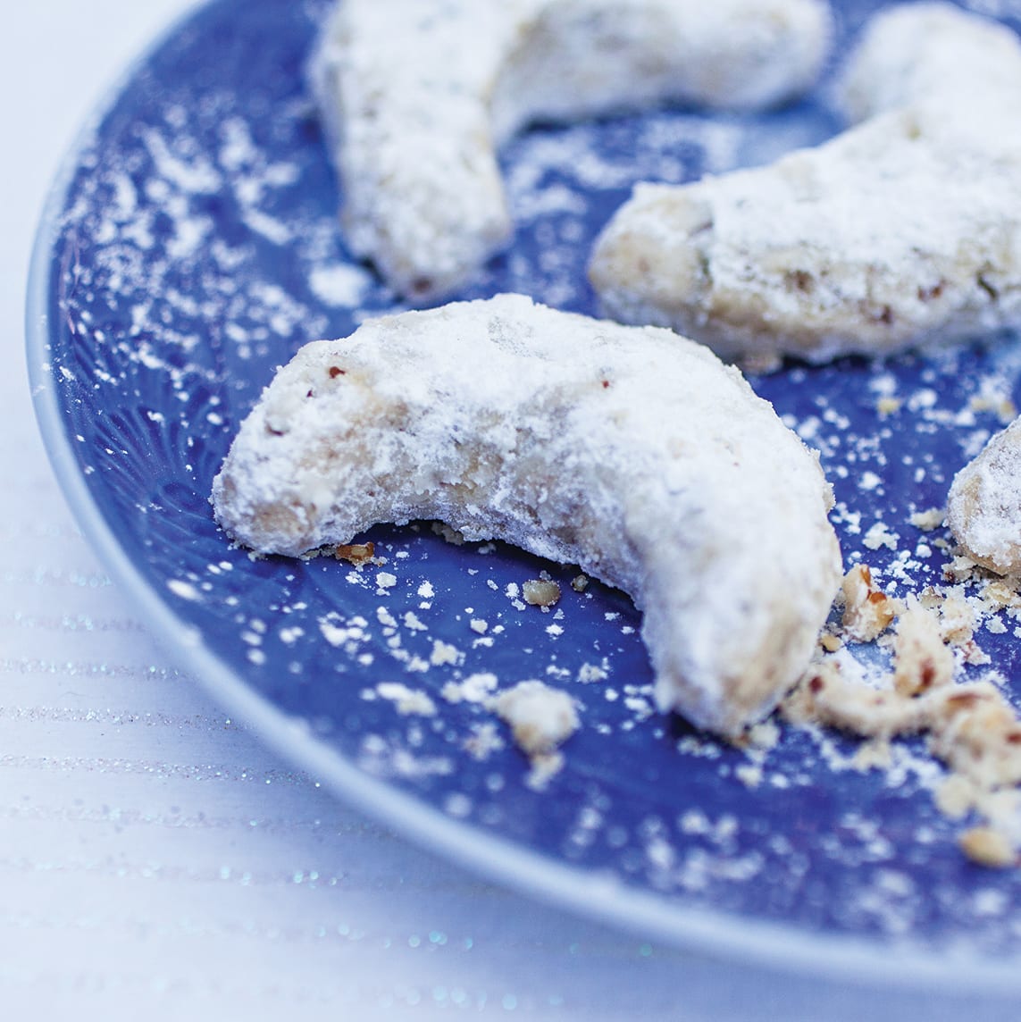 A powdery Christmas confection filled with tasty Southern pecans from Chef Wim Miree of Ollie Irene in Birmingham