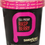 Pint of Raspberry vegan ice cream, made by Sweet Pea