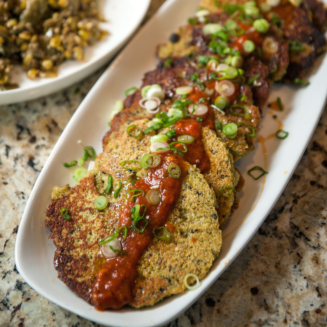 savory black-eyed pea griddle cakes