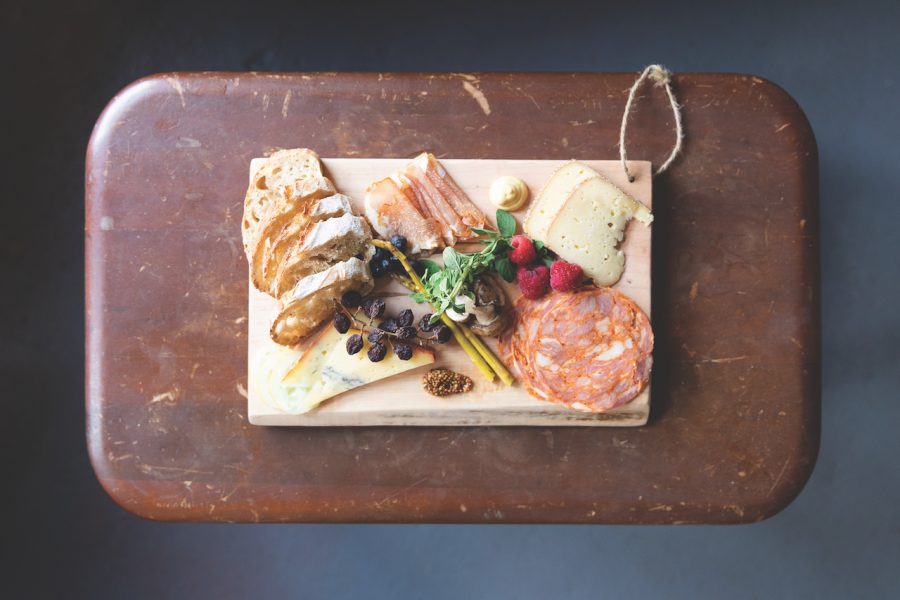 Photograph of a charcuterie board, enjoying food is one of the things to do in Jackson County
