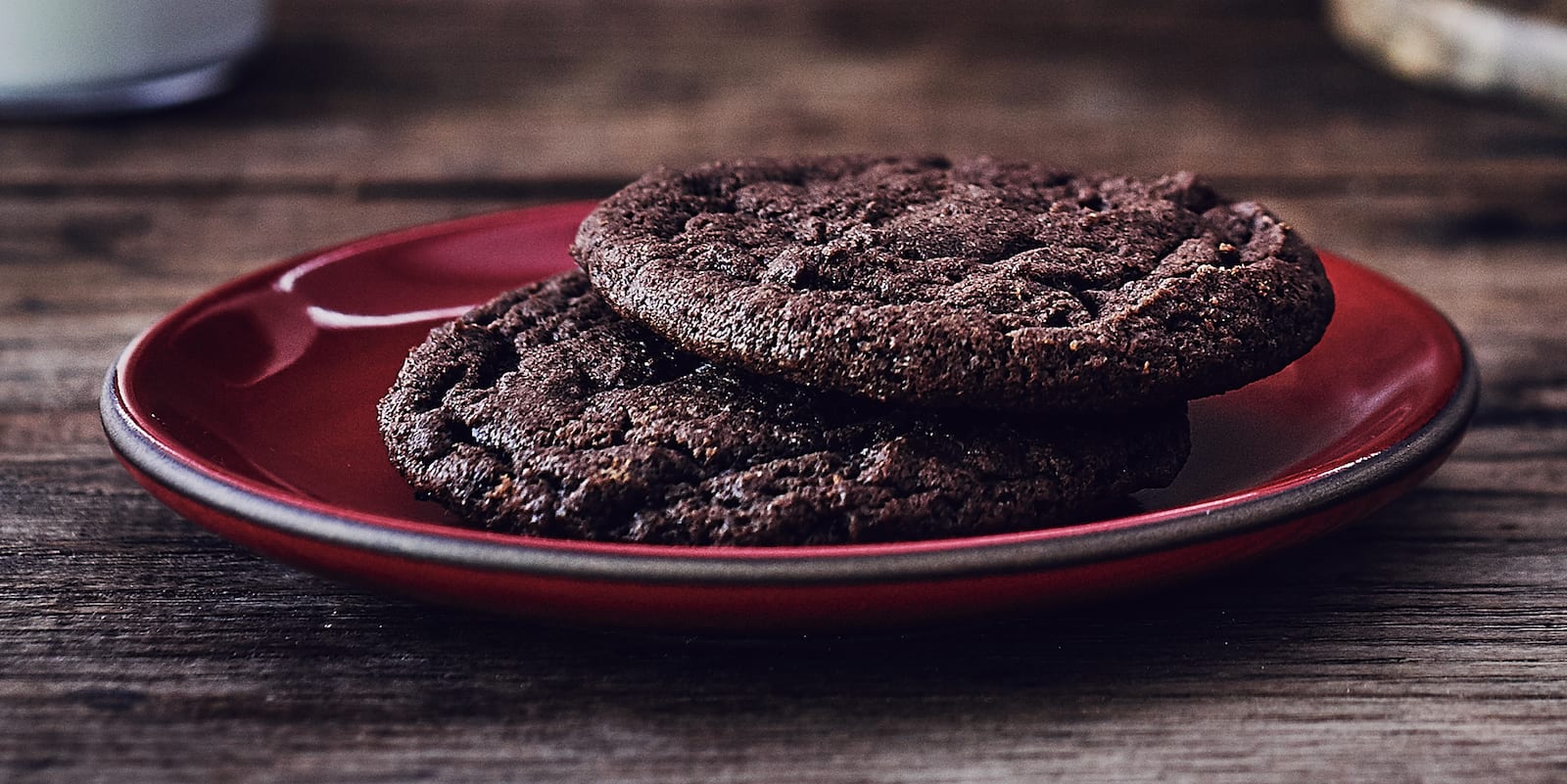 Plate of mexican hot chocolate cookies