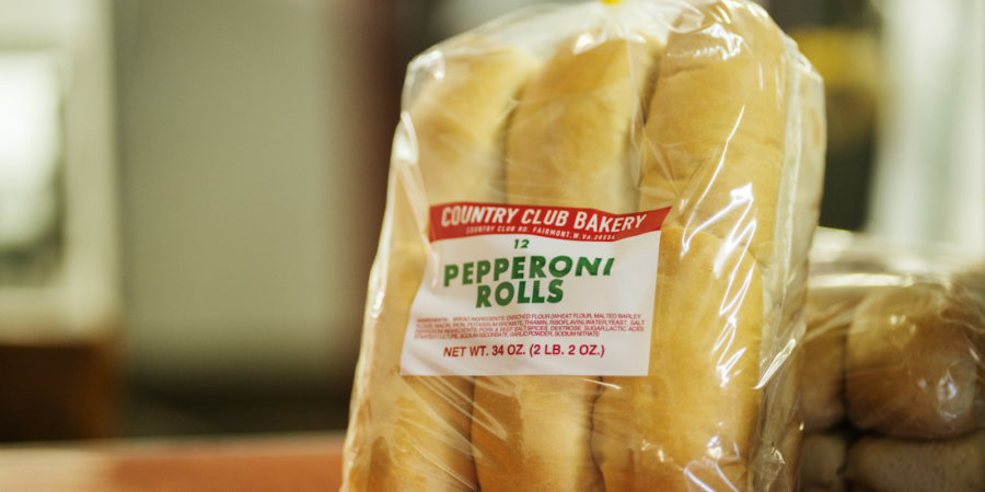 Bag of pepperoni rolls in Marion County, West Virginia