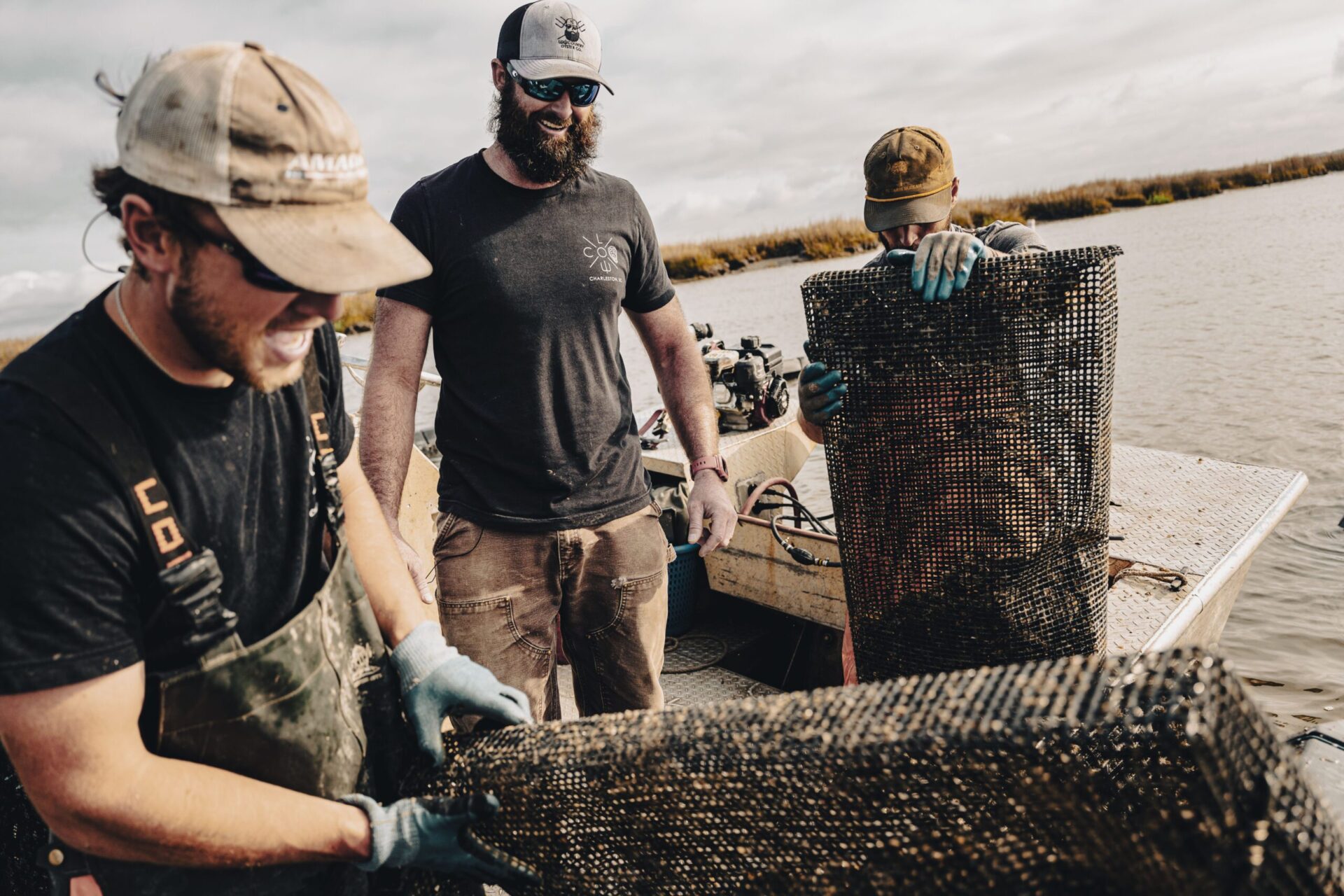Harvesting South Carolina Oysters