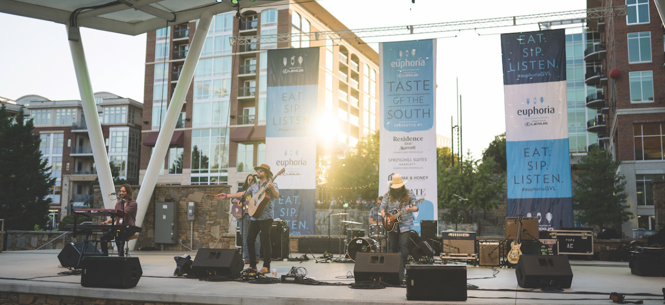 Band performs at euphoria Greenville food and music festival