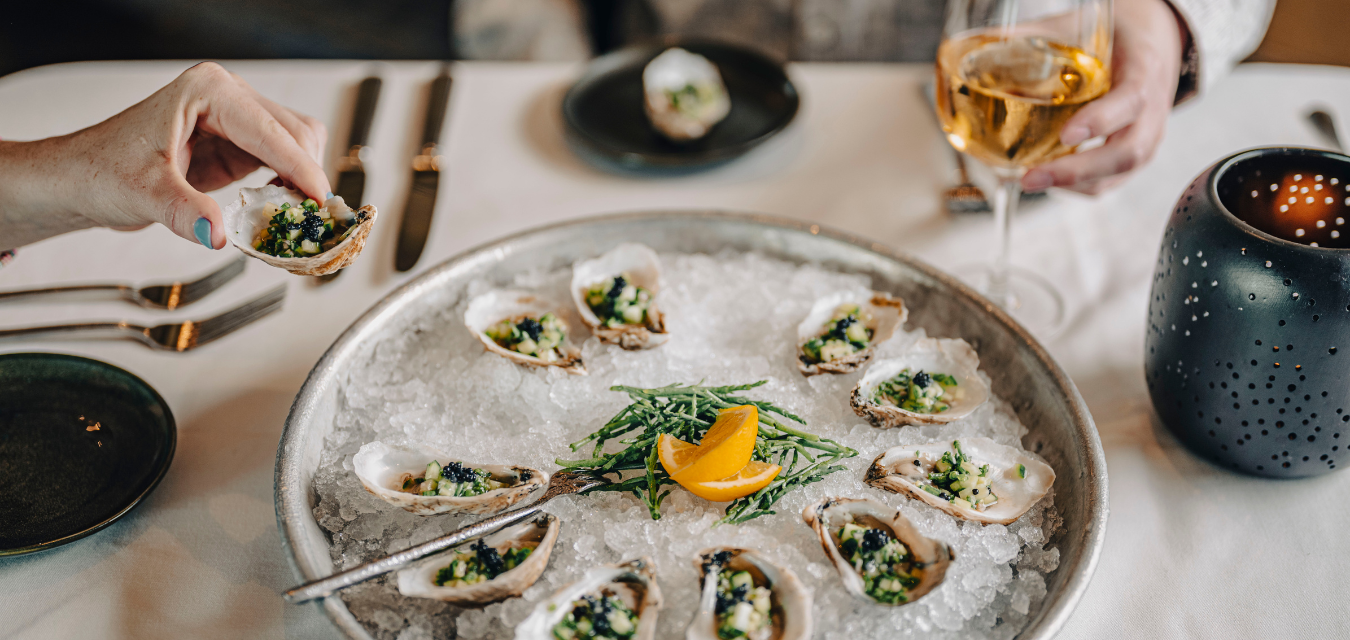 Oysters, highlighting South Carolina cuisine