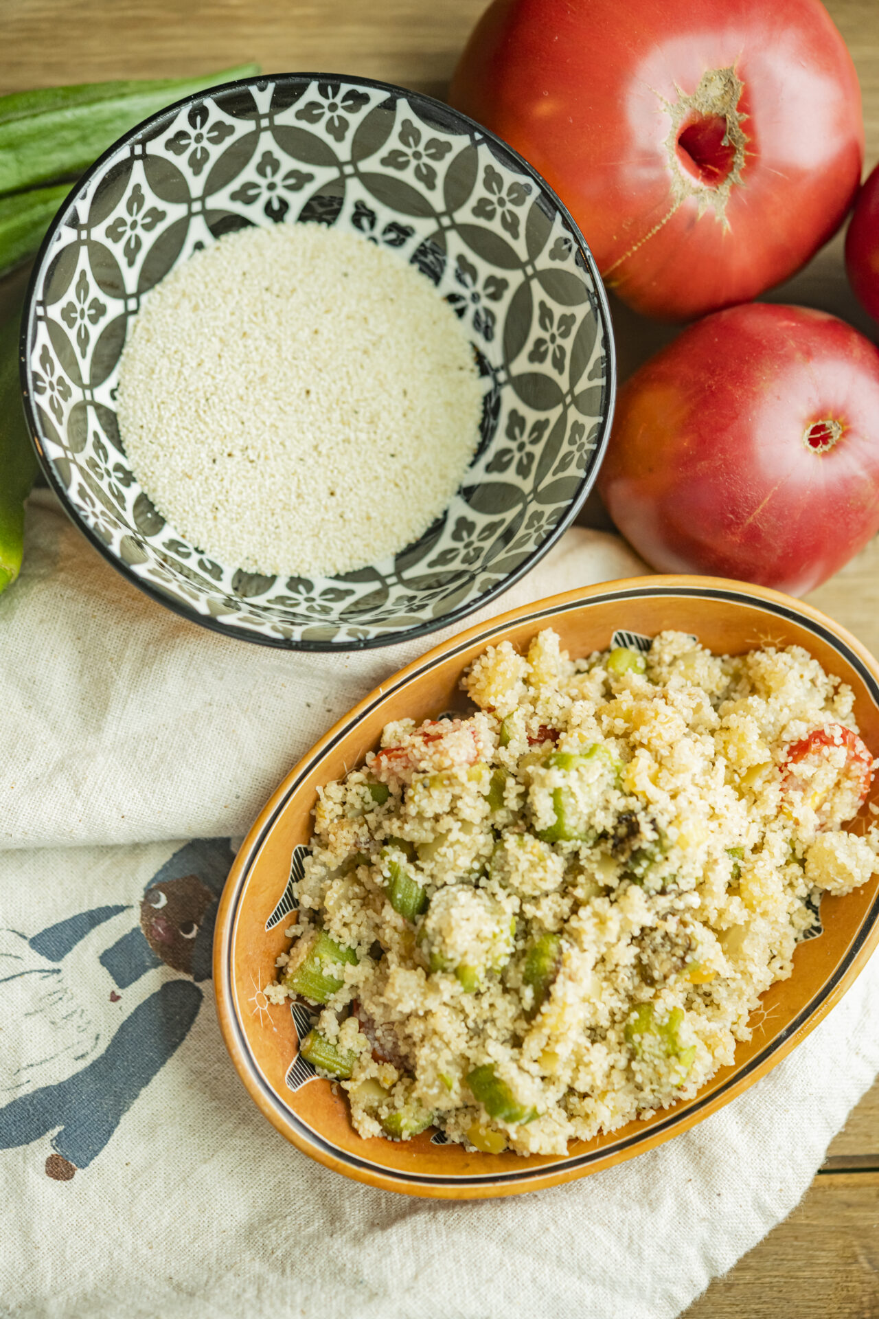 BJ Dennis shares his recipe for fonio pilaf, cooked from ancient fonio grains alongside heirloom tomatoes.