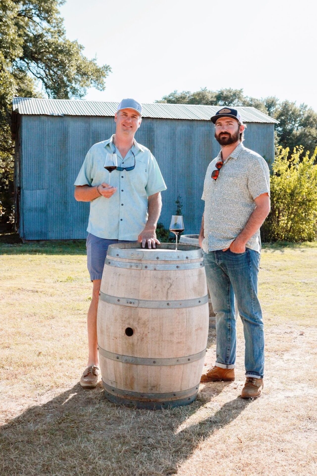 Andrew Sides and Chris Brundrett of Williams Chris Vineyards and Lost Draw Cellars