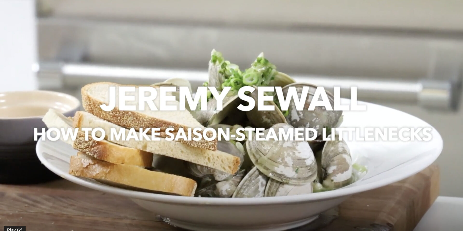 Steamed clams prepared by Jeremy Sewall