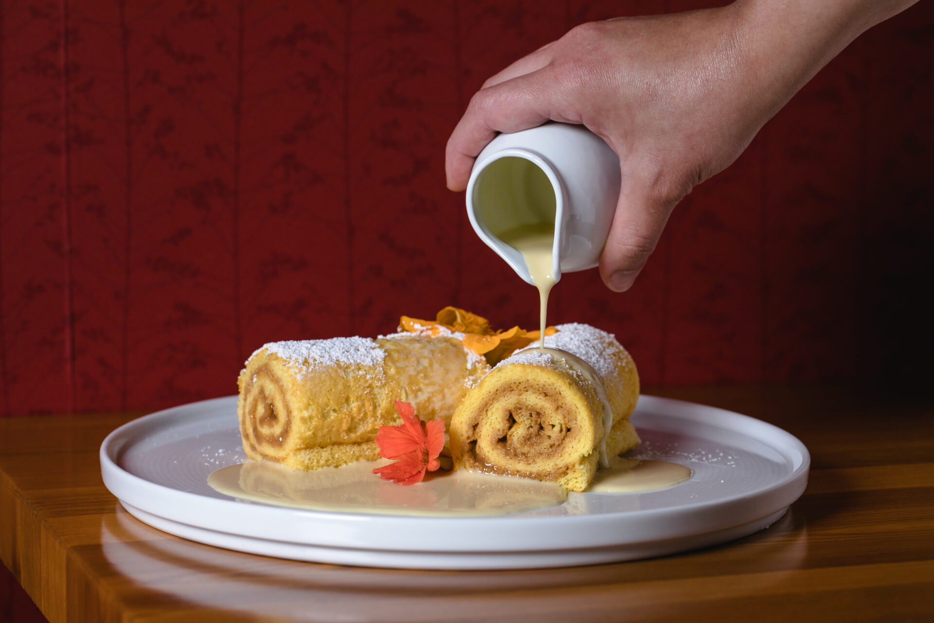 Brazo Gitano, or a Venezuelan swiss roll, one of the holiday baking projects from Claudia Martinez of Miller Union