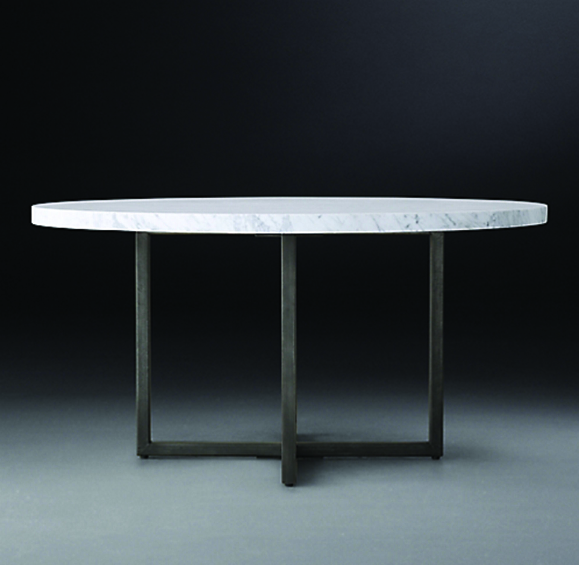 Round Marble Table Top from Kristen Kish's restaurant Arlo Gray