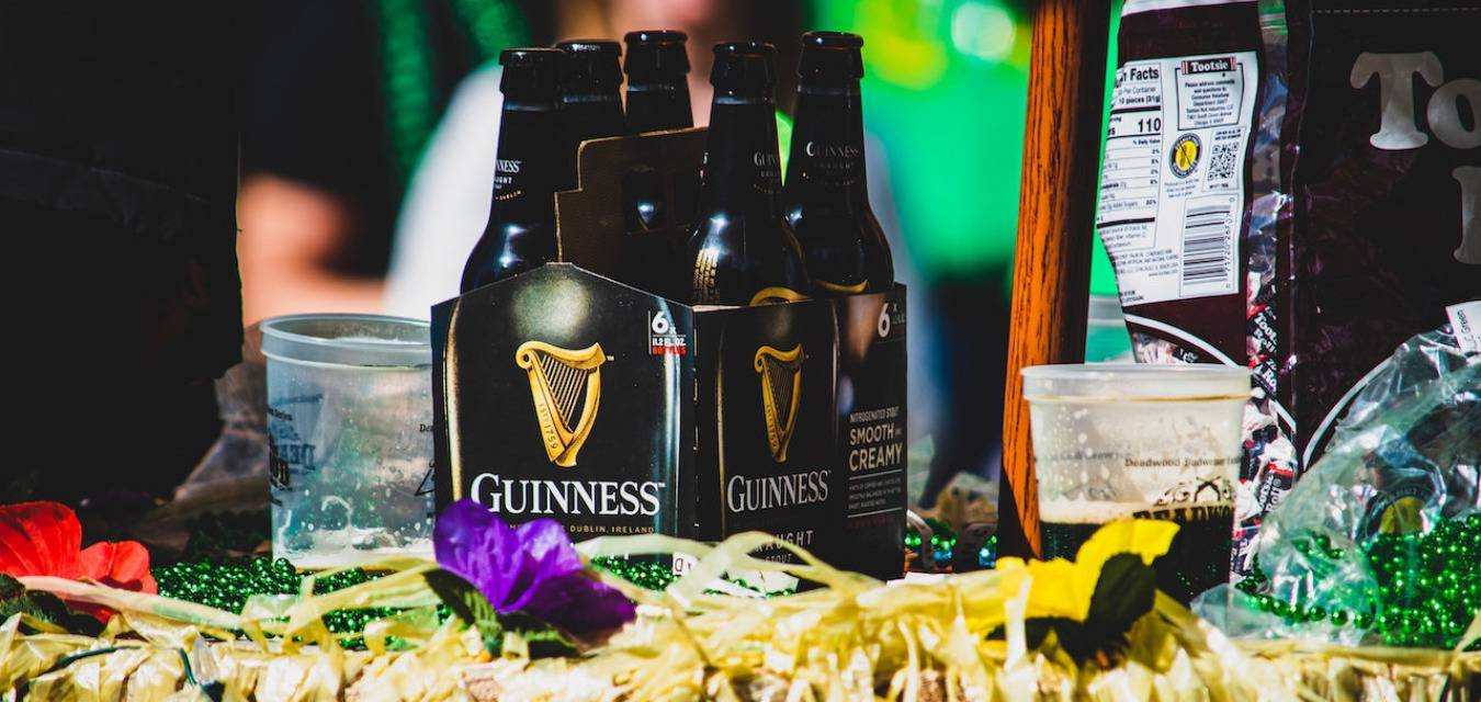 6-pack of guinness for St. Patrick's Day