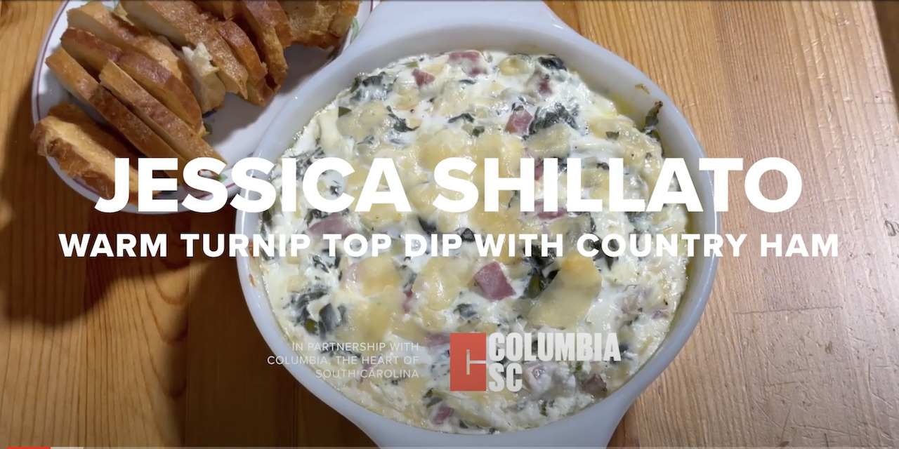 Jessica Shillato's Turnip Greens and Country Ham Dip from Spotted Salamander Café and Catering