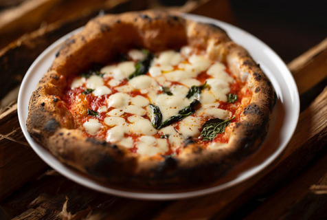 Handmade Neapolitan-style pizza from Mission Pizza in Winston-Salem