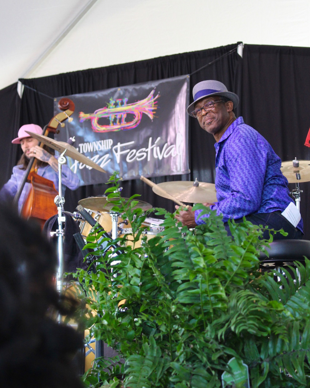 Musicians perform at Township Jazz Fest in Ridgeland, Mississippi