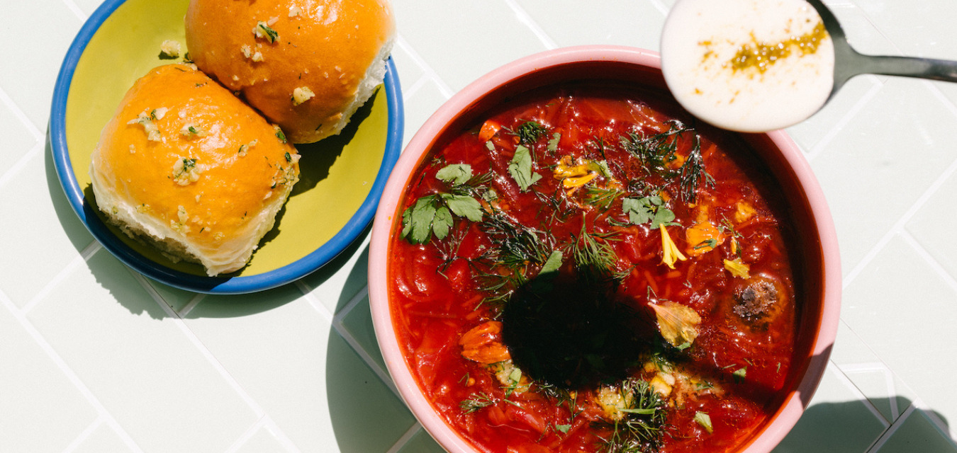 Bowl of borscht served at Potchke, one of the new Tennessee restaurants