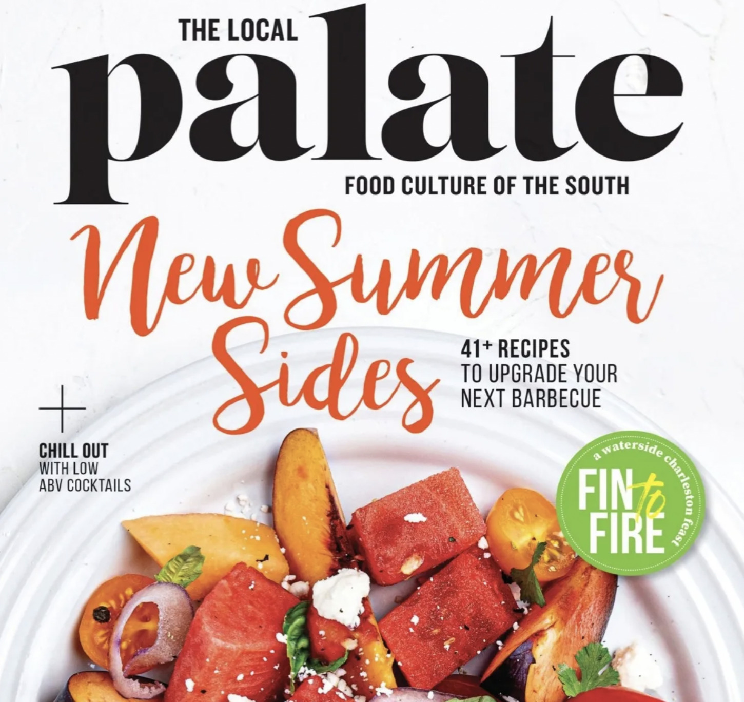 The Summer 2023 cover of the Local Palate with New Summer Sides