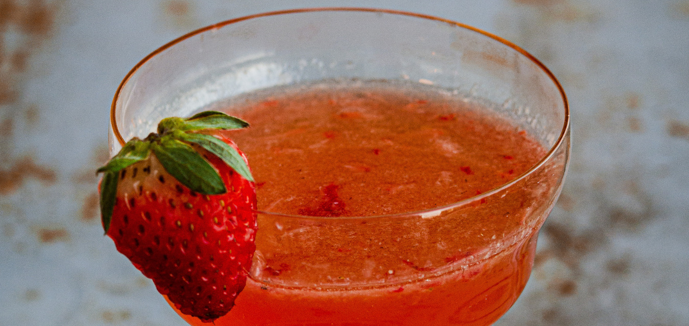 Strawberry Mint Shrub Cocktail