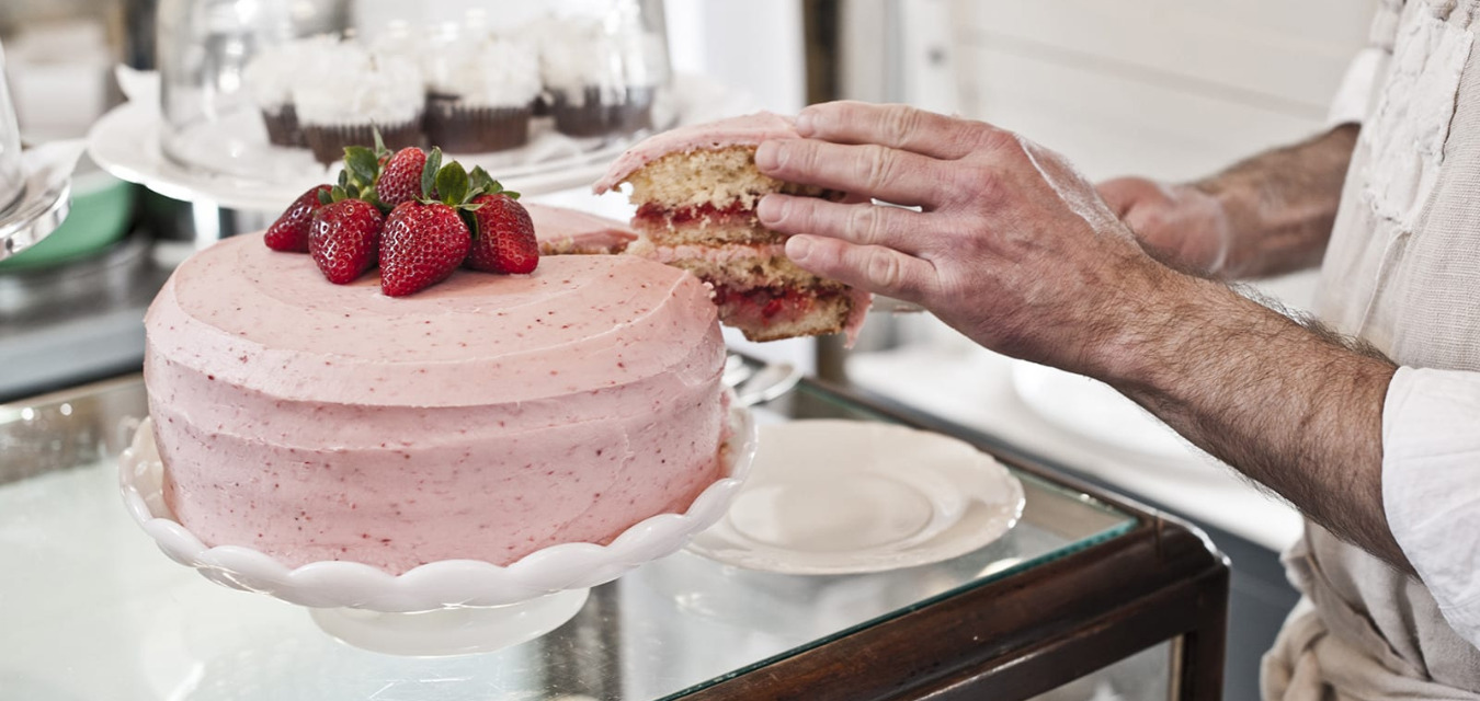 Strawberry recipes include this Strawberry cake