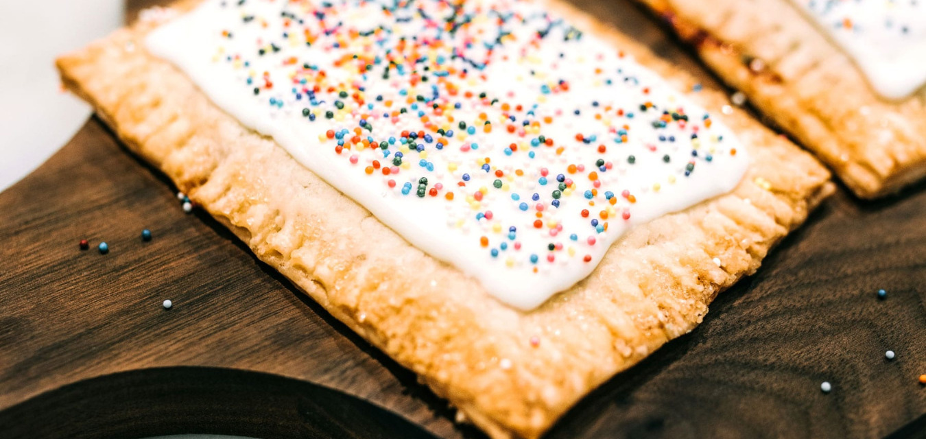 Strawberry recipes include this strawberry pop tart