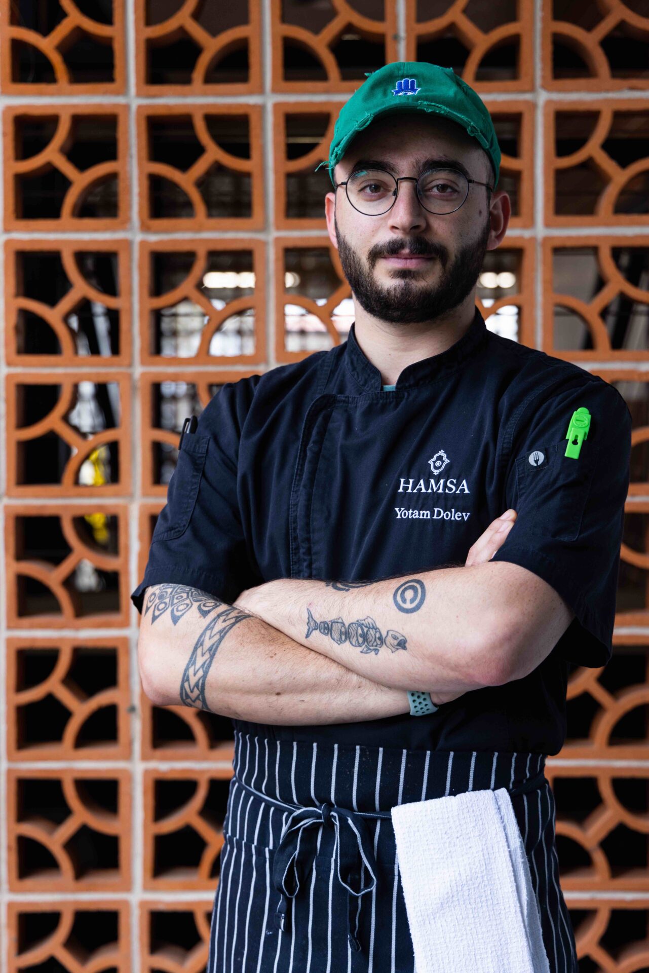 Chef Yotam Dolev inside Hamsa