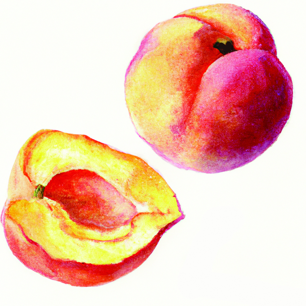 Peaches Watercolor