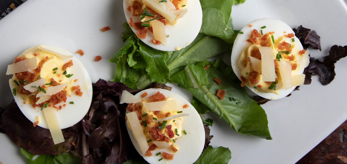 Smoked Fish Deviled Eggs