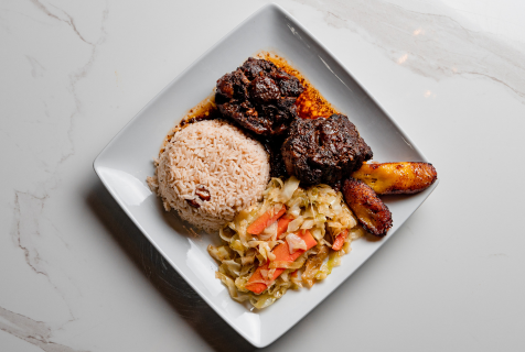 Rice veggies, ribs from Sambou's African Kitchen one of 10 restaurants in jackson and beyond