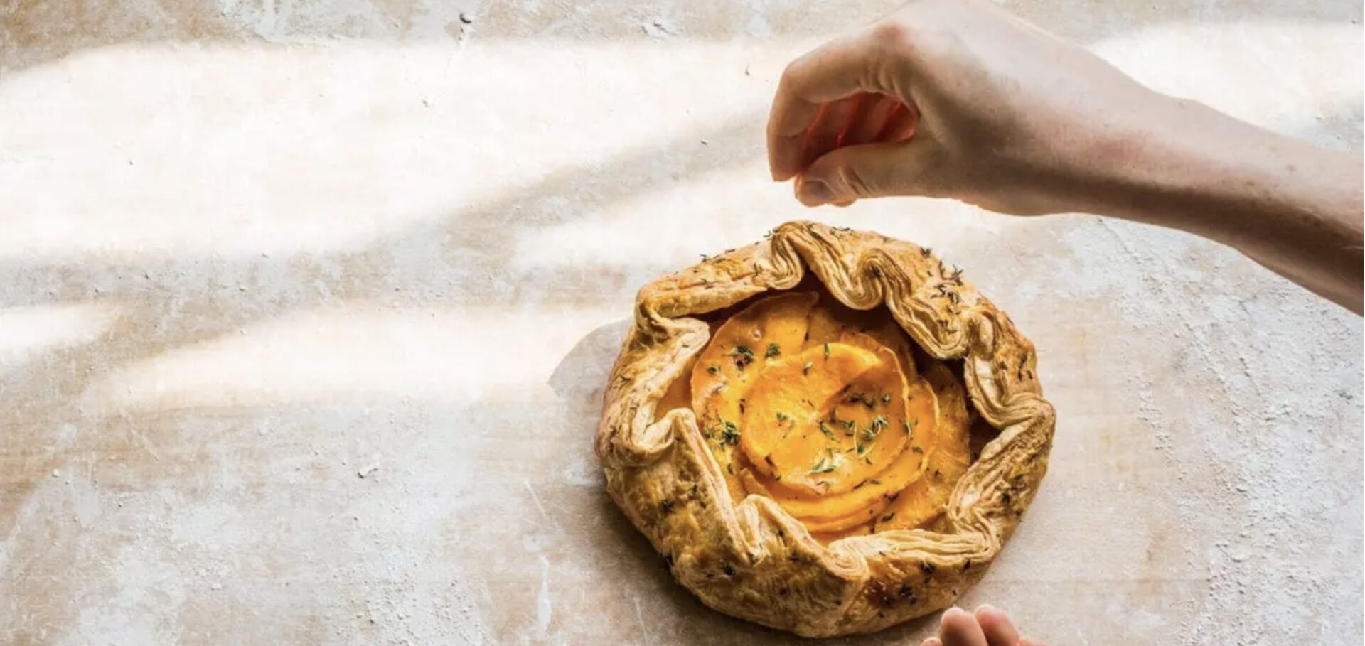 Butternut squash and goat cheese galette an option for Sunday baking 