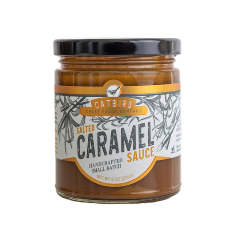winter issue: catbird caramel sauce in a glass jar
