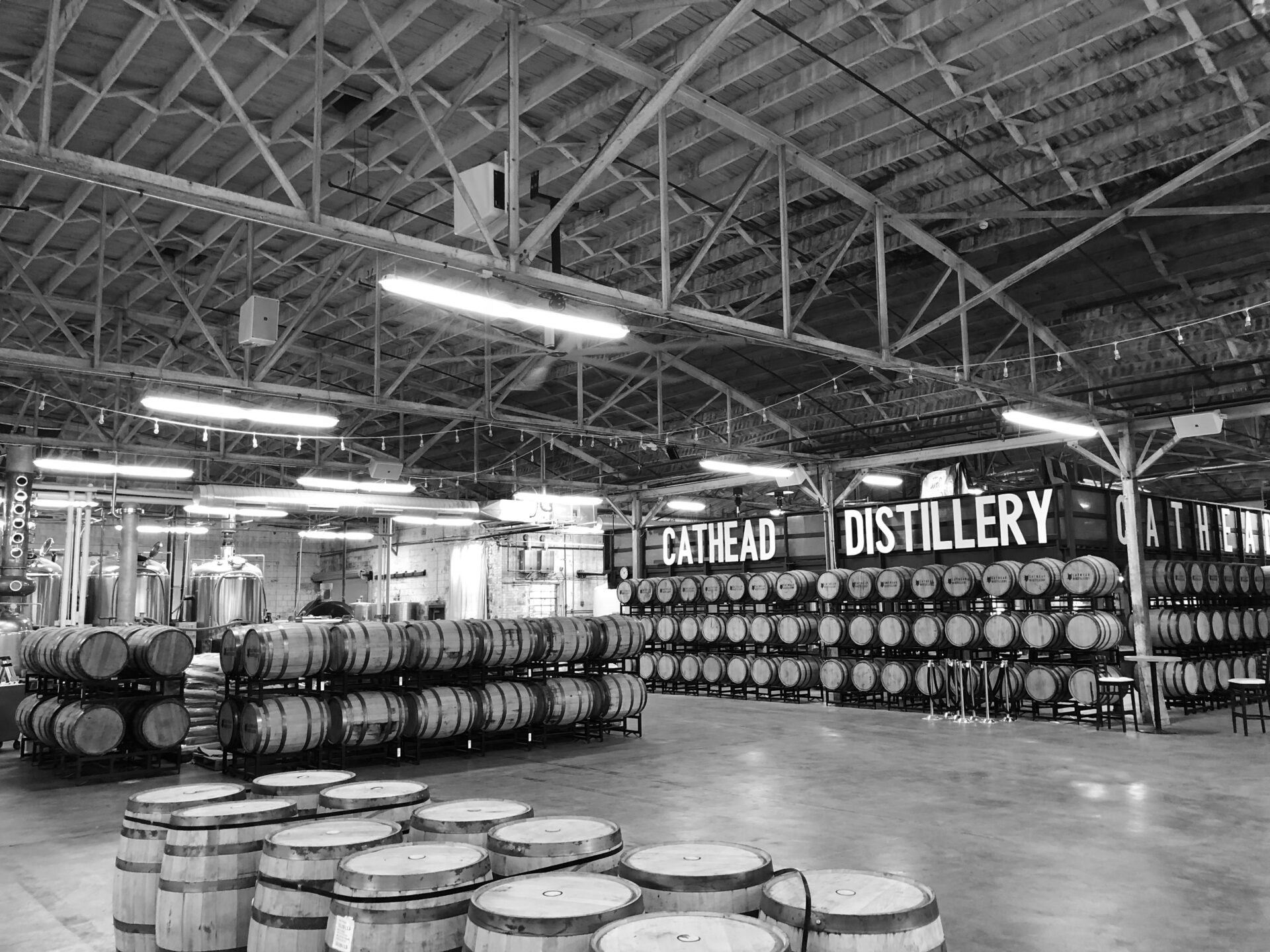 Warehouse of Cathead Distillery