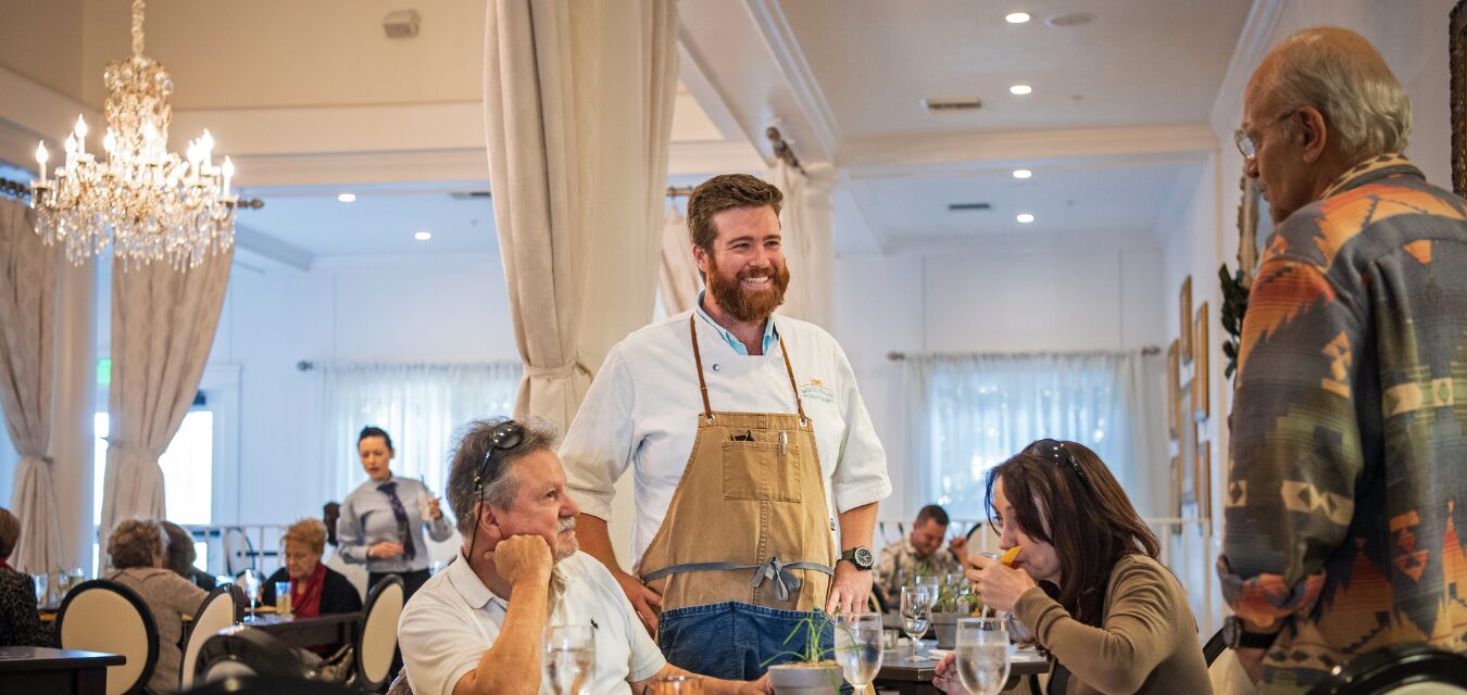 Mississippi chef and Music City Chef Jam Participant Austin Sumrall at White Pillars.