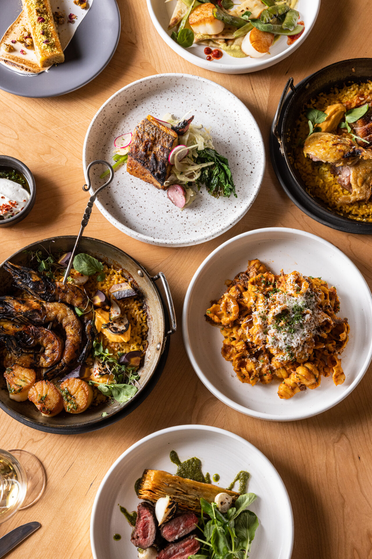 A spread at Paseo, one of ten anticipated openings