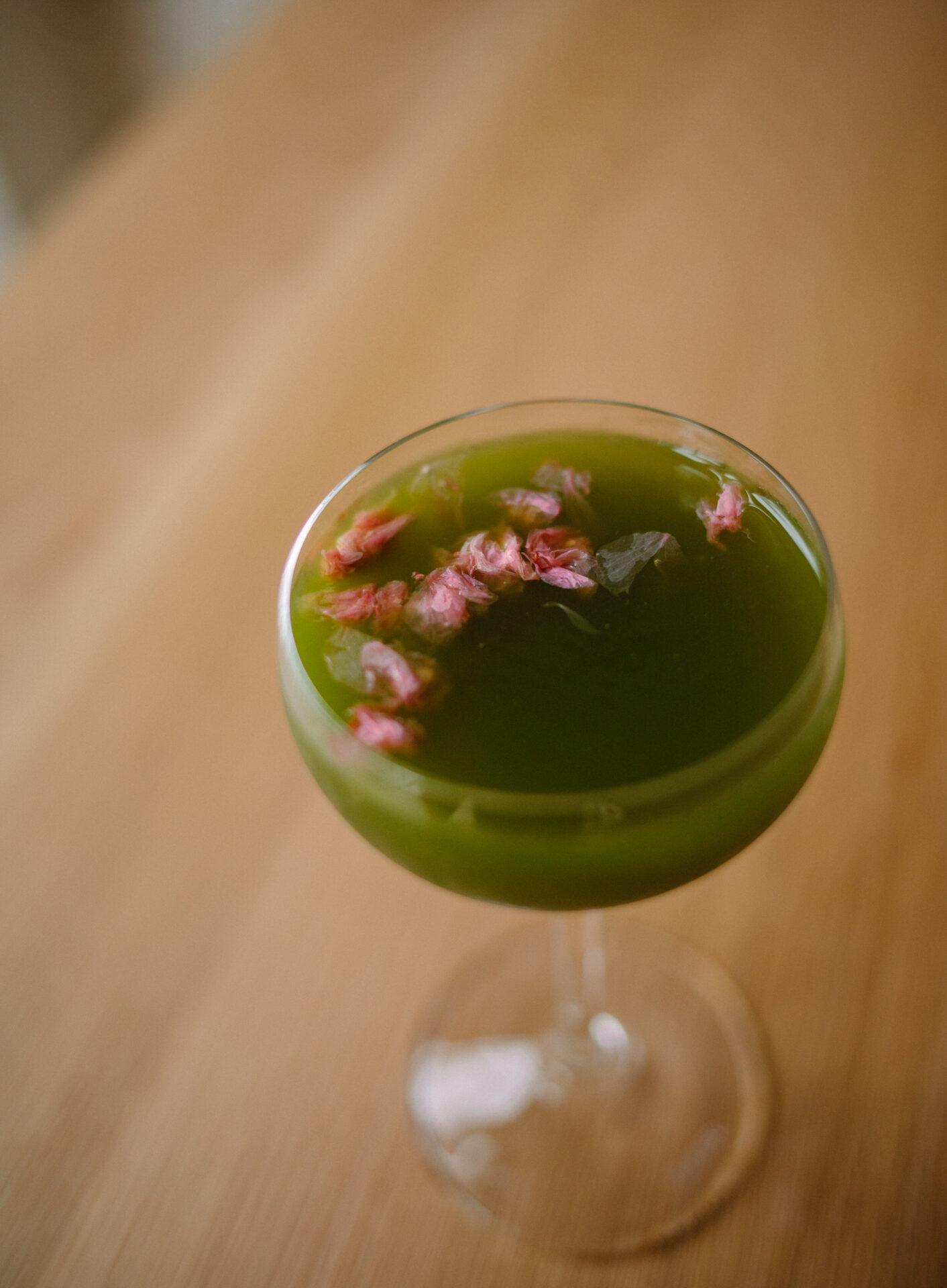 Green cocktail at Ensō 